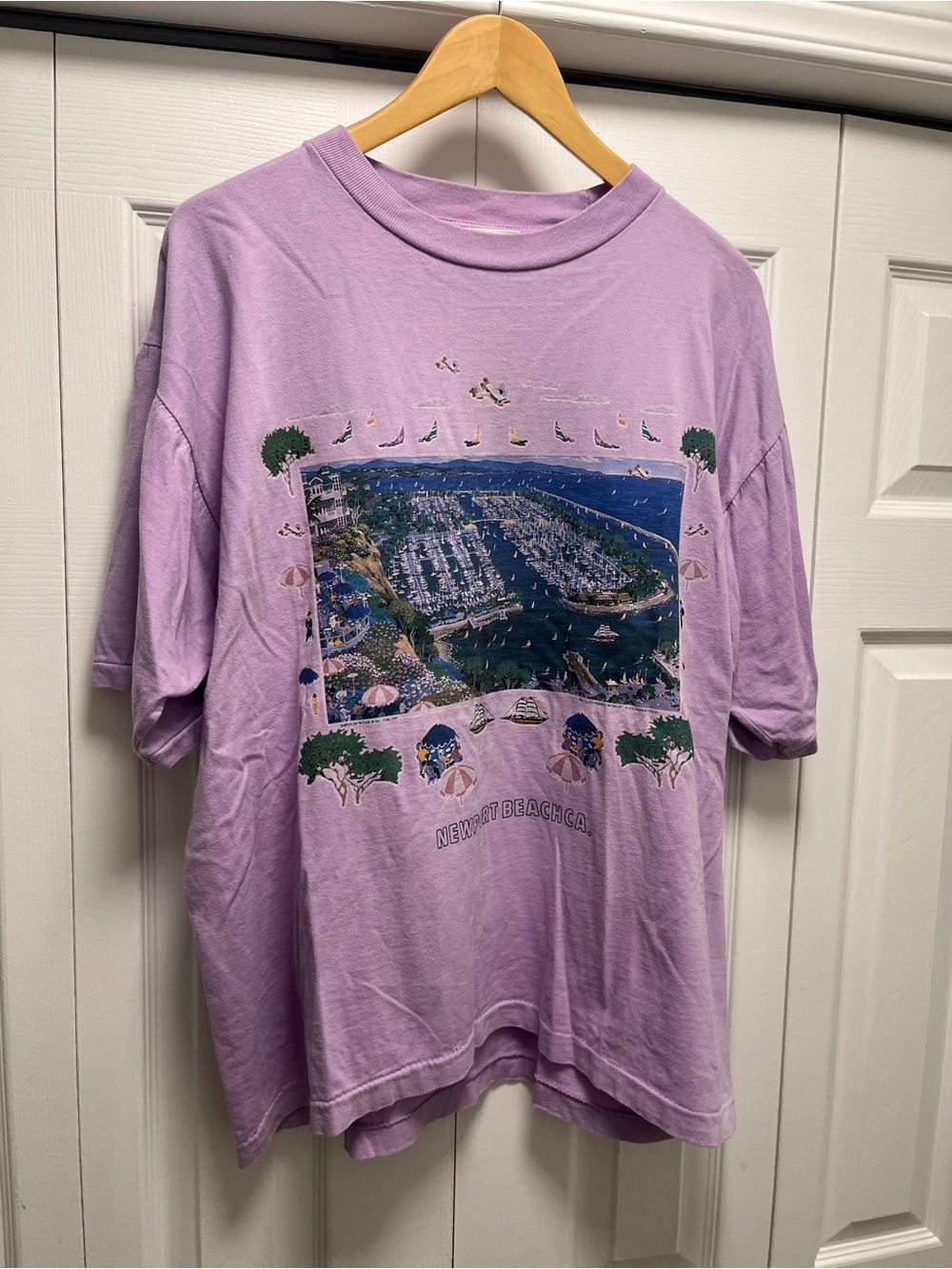 Vintage Alexander Chen Newport Beach Art tee